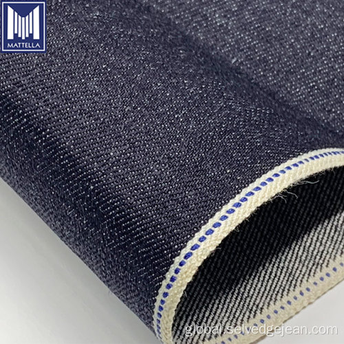 Woven Cotton Fabric For Men 14oz japanese cross slub selvedge denim fabric Supplier